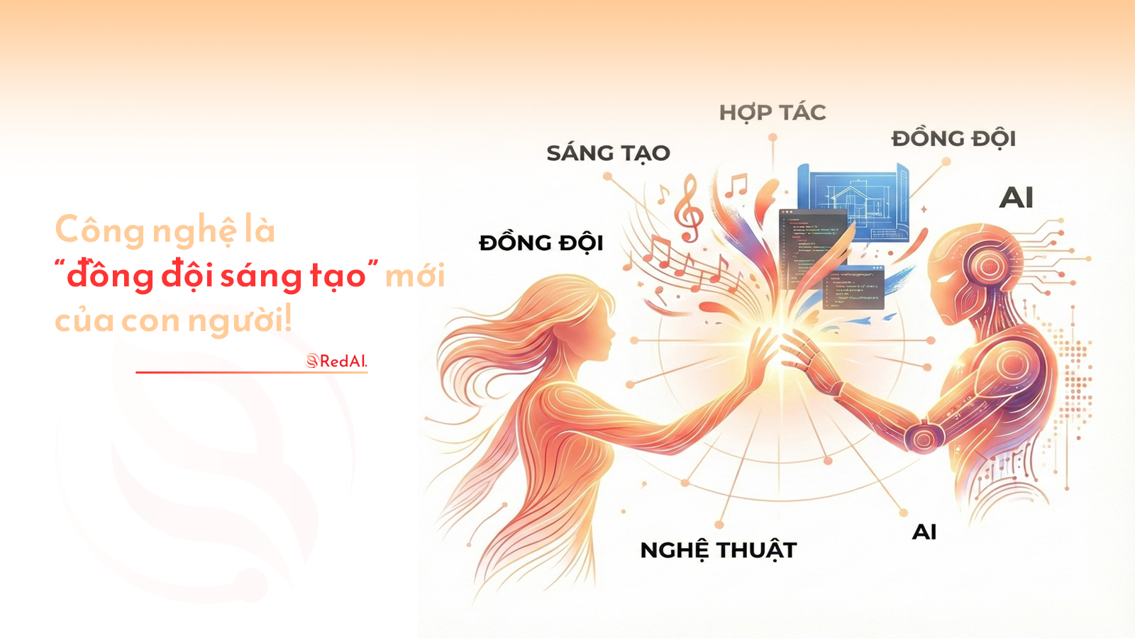 Công nghệ không còn là công cụ — nó là ‘đồng đội’ sáng tạo mới của con người Công nghệ không còn là công cụ — nó là ‘đồng đội’ sáng tạo mới của con người - Tính năng | RedAI Blog