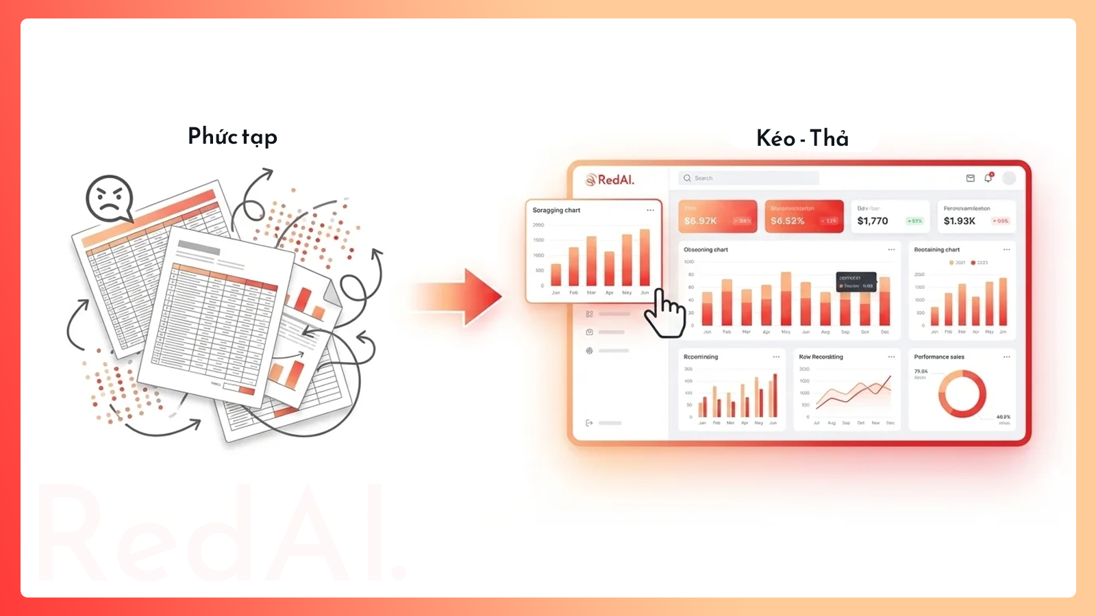 Module Dashboard — Quản trị dữ liệu: Biến báo cáo phức tạp thành thao tác kéo-thả Module Dashboard — Quản trị dữ liệu: Biến báo cáo phức tạp thành thao tác kéo-thả - Tính năng mới | RedAI Blog