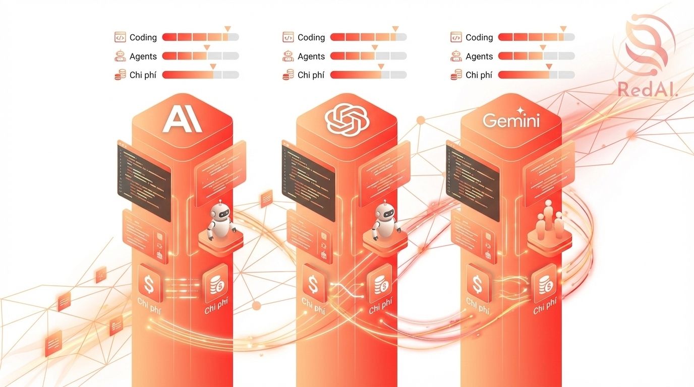 Claude Opus 4.5 vs GPT-5.1 vs Gemini 3 — So sánh hiệu năng coding, agents và chi phí (Nov 2025) Claude Opus 4.5 vs GPT-5.1 vs Gemini 3 — So sánh hiệu năng coding, agents và chi phí (Nov 2025) - AI Technology | RedAI Blog